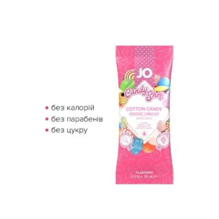 Зображення Набір лубрикантів Foil Display Box JO H2O Lubricant Cotton Candy 12x10ml