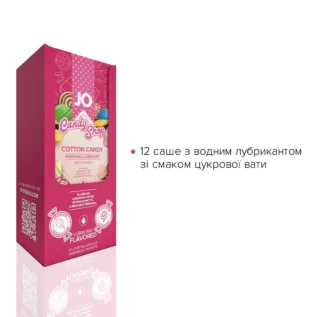 Alternative view of Набір лубрикантів Foil Display Box JO H2O Lubricant Cotton Candy 12x10ml
