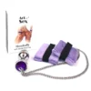 Зображення Наручники з метал.анальною пробкою Art of Sex Handcuffs with Metal Anal Plug size M Purple