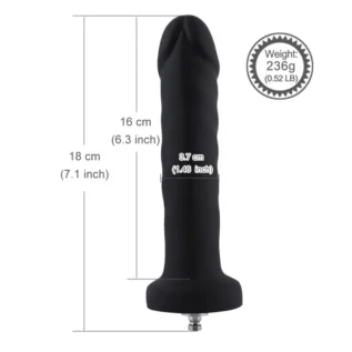 Зображення Силіконовий фалоімітатор для секс-машин Hismith 7.1 Anal Dildo