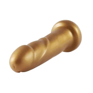 Зображення Золотий фалоімітатор Hismith 6.8 Golden Silicone Dildo, система KlicLok