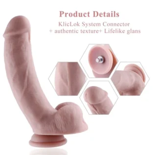 Зображення Силіконовий фалоімітатор для секс-машин Hismith 8.3 Silicone Dildo