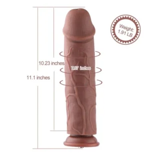 Зображення Силіконовий фалоімітатор для секс-машин Hismith 11 Silicone Dildo