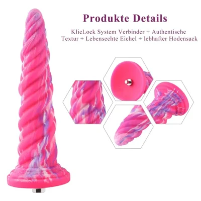 Alternative view of Фантазійний фалоімітатор 10.12? для секс-машин Hismith Silicone Dildo  Monster Series