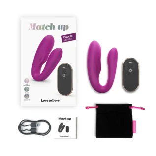 Зображення Вібратор для пар із пультом ДК Love To Love MATCH UP