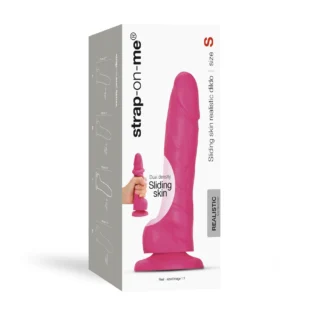 Зображення Реалістичний фалоімітатор Strap-On-Me Sliding Skin Realistic Dildo Fuchsia