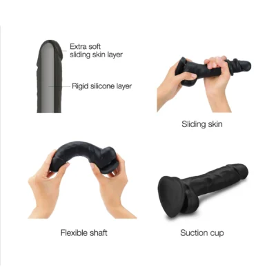 Зображення Реалістичний фалоімітатор Strap-On-Me Sliding Skin Realistic Dildo XL