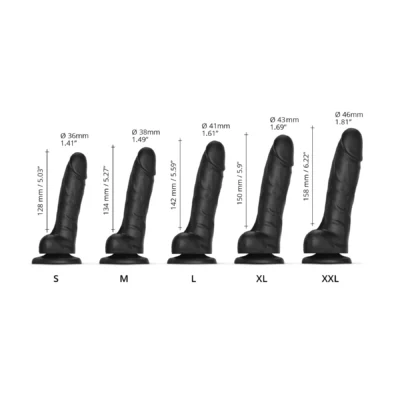 Зображення Реалістичний фалоімітатор Strap-On-Me Sliding Skin Realistic Dildo XL