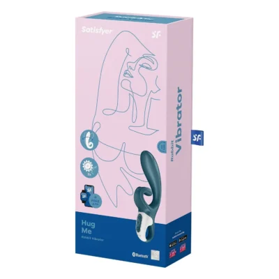 Зображення Смарт вібратор-кролик Satisfyer Hug Me Bluegrey