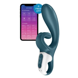 Смарт вібратор-кролик Satisfyer Hug Me Bluegrey