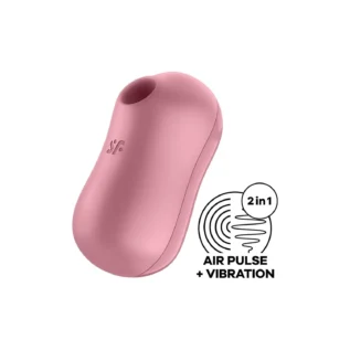 Alternative view of Вакуумний стимулятор із вібрацією Satisfyer Cotton Candy Light Red