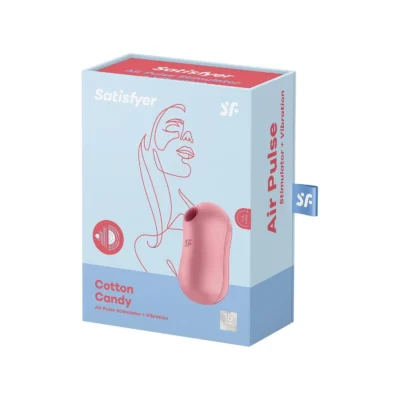 Зображення Вакуумний стимулятор із вібрацією Satisfyer Cotton Candy Light Red