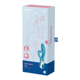 Зображення Вібратор-кролик із потрійним відростком Satisfyer Embrace me Turquoise