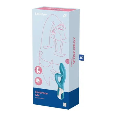 Зображення Вібратор-кролик із потрійним відростком Satisfyer Embrace me Turquoise