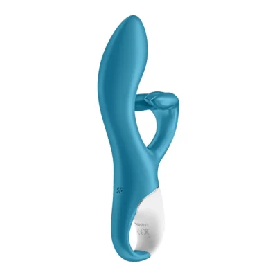 Зображення Вібратор-кролик із потрійним відростком Satisfyer Embrace me Turquoise