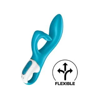 Зображення Вібратор-кролик із потрійним відростком Satisfyer Embrace me Turquoise