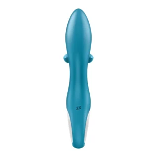 Зображення Вібратор-кролик із потрійним відростком Satisfyer Embrace me Turquoise