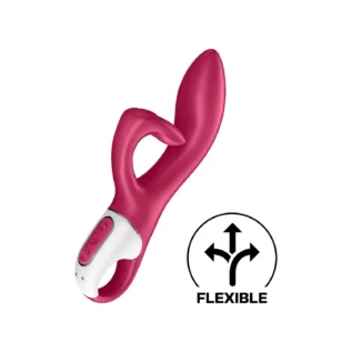 Зображення Вібратор-кролик із потрійним відростком Satisfyer Embrace me Berry