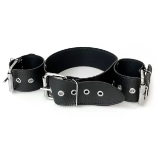 Нашийник з наручниками із натуральної шкіри Art of Sex - Bondage Collar with Handcuffs 12 Зображення Нашийник з наручниками із натуральної шкіри Art of Sex - Bondage Collar with Handcuffs