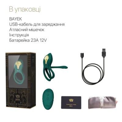Смарт-ерекційне кільце Zalo - BAYEK Turquoise Green 16 Зображення Смарт-ерекційне кільце Zalo - BAYEK Turquoise Green