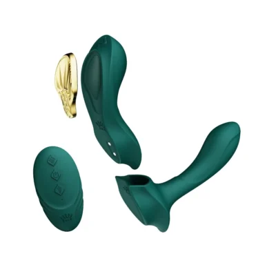 Смарт-вібратор у трусики Zalo - AYA Turquoise Green