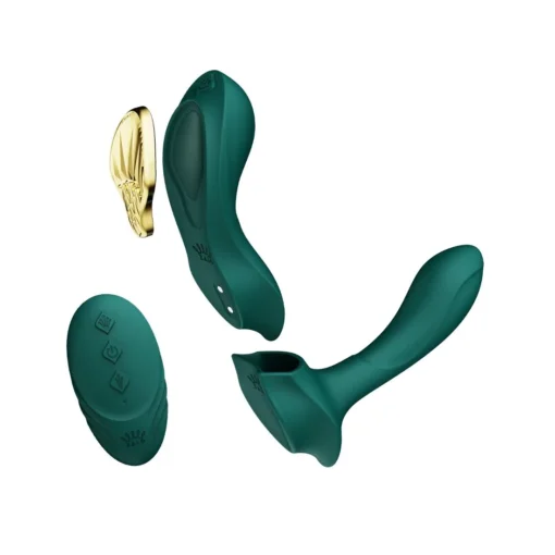 Смарт-вібратор у трусики Zalo - AYA Turquoise Green