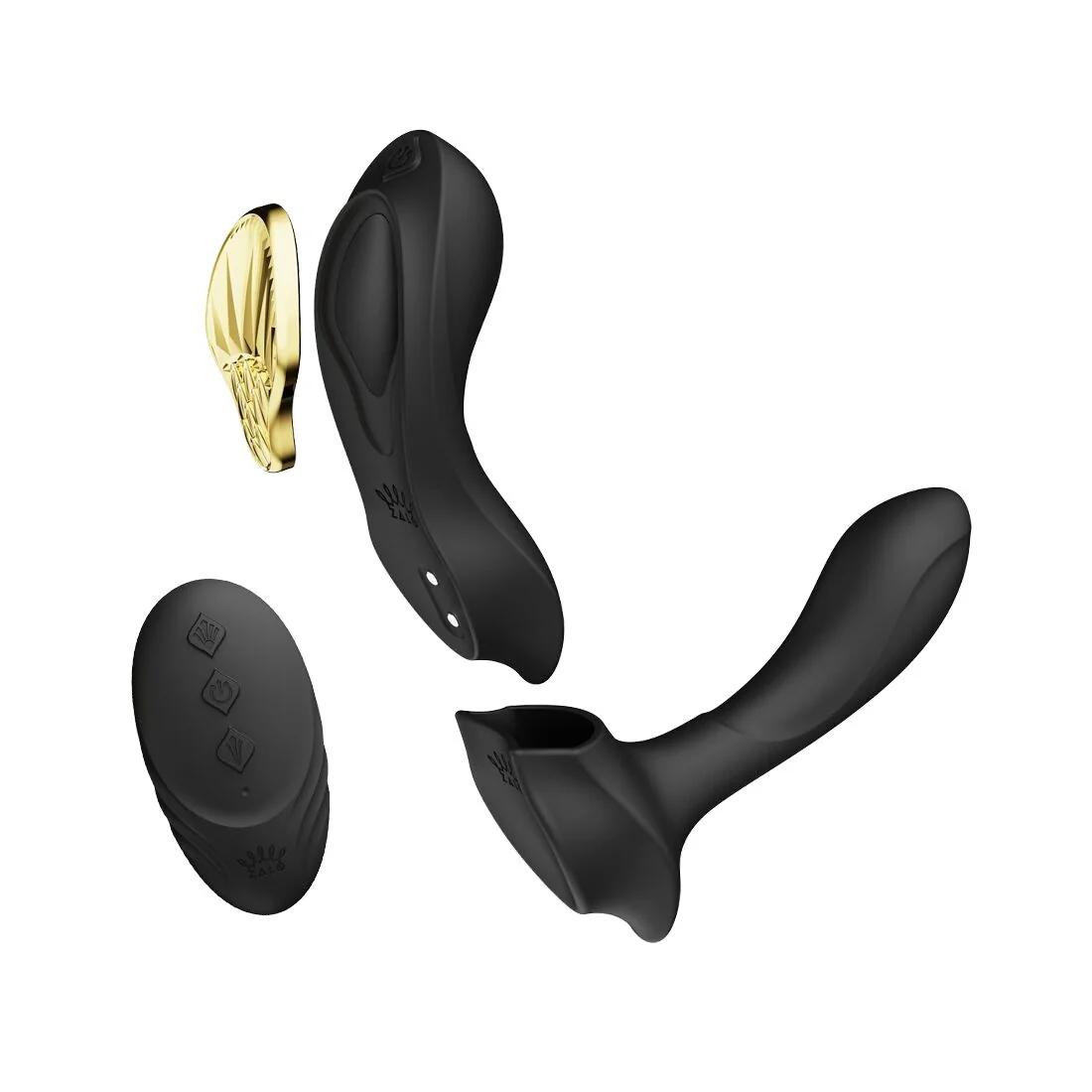 Смарт-вібратор у трусики Zalo - AYA Obsidian Black 3 Смарт-вібратор у трусики Zalo - AYA Obsidian Black