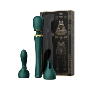 Зображення Вібромасажер з насадками Zalo — Kyro Wand Turquoise Green