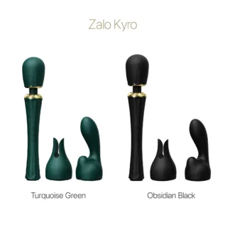 Зображення Вібромасажер з насадками Zalo — Kyro Wand Turquoise Green