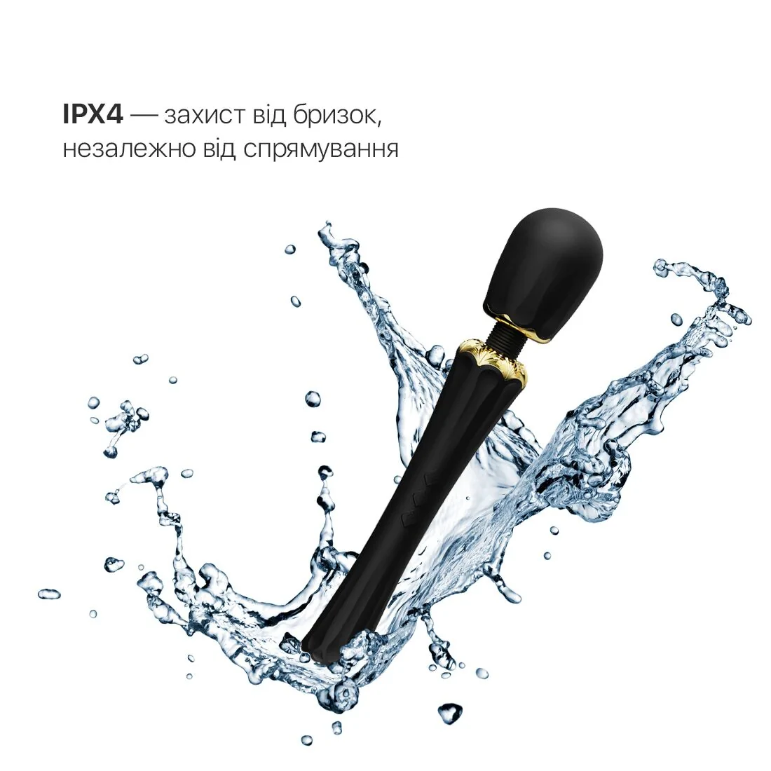 Вібромасажер з насадками Zalo — Kyro Wand Obsidian Black 7 Вібромасажер з насадками Zalo — Kyro Wand Obsidian Black - Зображення 5