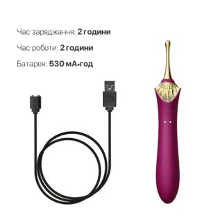 Вагінально-кліторальний вібратор Zalo — Bess Velvet 16 Зображення Вагінально-кліторальний вібратор Zalo — Bess Velvet