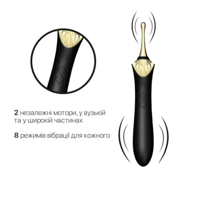 Зображення Вагінально-кліторальний вібратор Zalo — Bess Obsidian