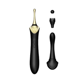 Вагінально-кліторальний вібратор Zalo — Bess Obsidian