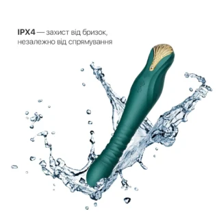Смартвібратор-пульсатор Zalo — King Turquoise Green 19 Смартвібратор-пульсатор Zalo — King Turquoise Green - Зображення 6