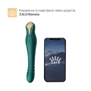 Alternative view of Смартвібратор-пульсатор Zalo — King Turquoise Green