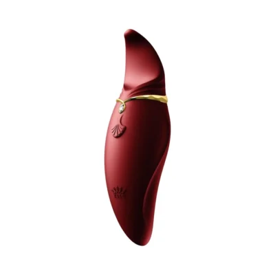 Вібратор 2в1 з язичком Zalo — Hero Wine Red