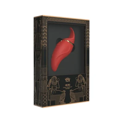 Зображення Вібратор 2в1 з язичком Zalo — Hero Wine Red