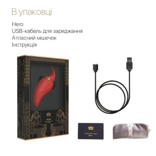 Вібратор 2в1 з язичком Zalo — Hero Wine Red 17 Зображення Вібратор 2в1 з язичком Zalo — Hero Wine Red