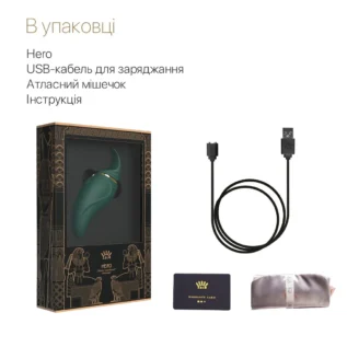 Вібратор 2в1 з язичком Zalo — Hero Jewel Green 17 Зображення Вібратор 2в1 з язичком Zalo — Hero Jewel Green