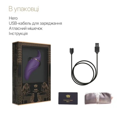 Вібратор 2в1 з язичком Zalo — Hero Twilight Purple 17 Зображення Вібратор 2в1 з язичком Zalo — Hero Twilight Purple