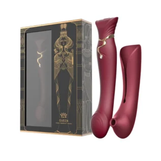 Смартвібратор 3в1 Zalo — Queen Wine Red - Зображення 10