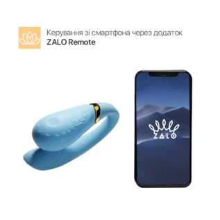 Alternative view of Смартвібратор для пар Zalo Fanfan set Royal Blue