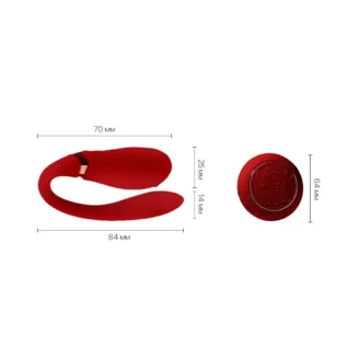 Смартвібратор для пар Zalo Fanfan set Bright Red 14 Смартвібратор для пар Zalo Fanfan set Bright Red - Зображення 3