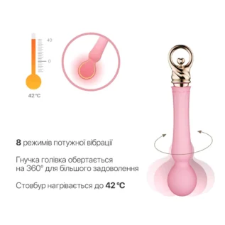 Вібромасажер із підігрівом Zalo Sweet Magic - Confidence Wand Fairy Pink 14 Зображення Вібромасажер із підігрівом Zalo Sweet Magic - Confidence Wand Fairy Pink