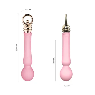 Alternative view of Вібромасажер із підігрівом Zalo Sweet Magic - Confidence Wand Fairy Pink