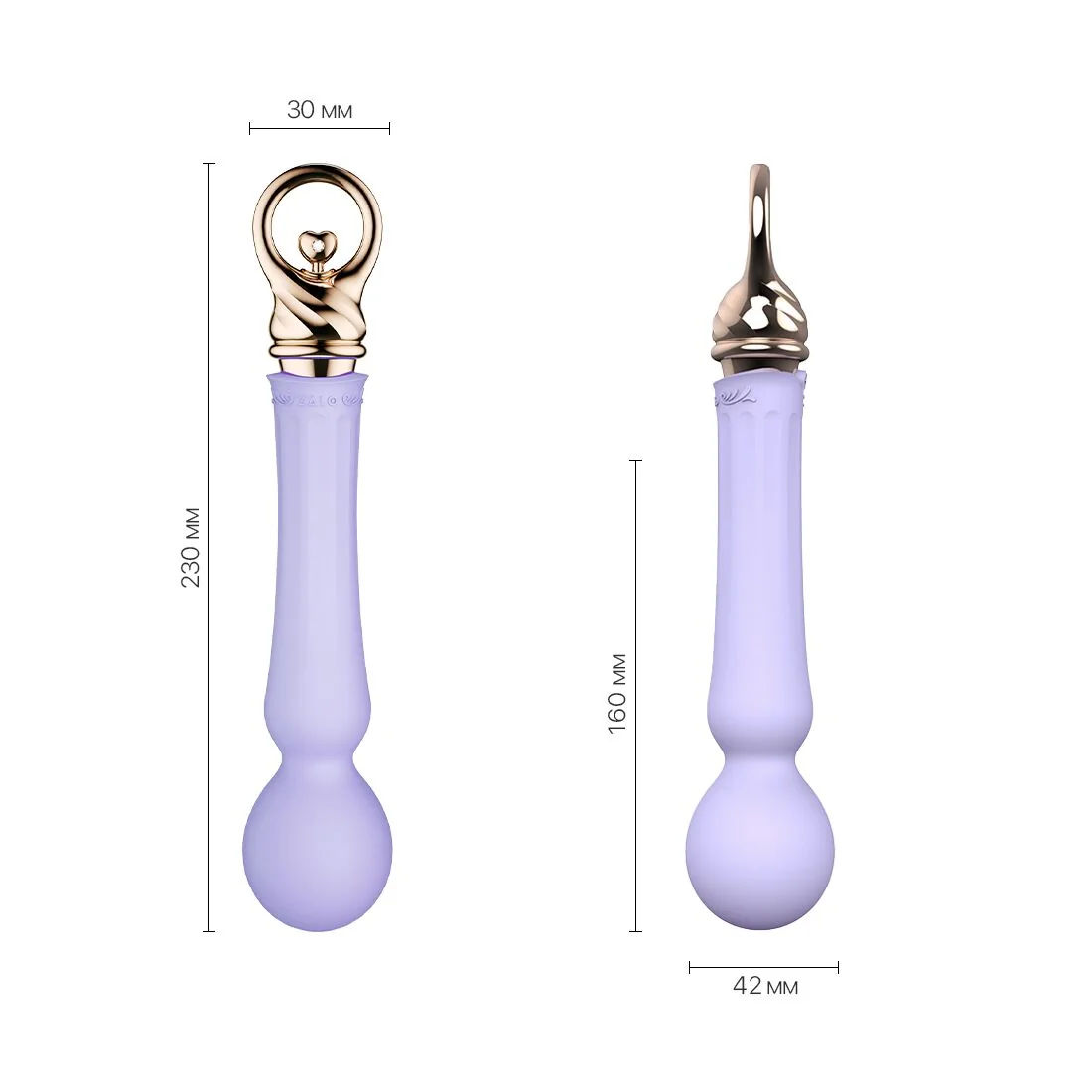Вібромасажер із підігрівом Zalo Sweet Magic - Confidence Wand Fantasy Violet 4 Вібромасажер із підігрівом Zalo Sweet Magic - Confidence Wand Fantasy Violet - Зображення 2