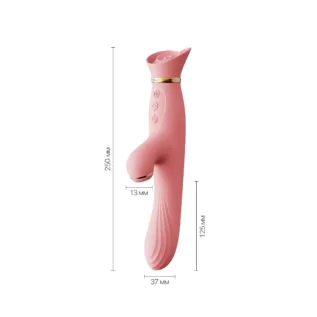 Alternative view of Вібратор з підігрівом та вакуумною стимуляцією клітора Zalo -  Vibrator Strawberry Pink