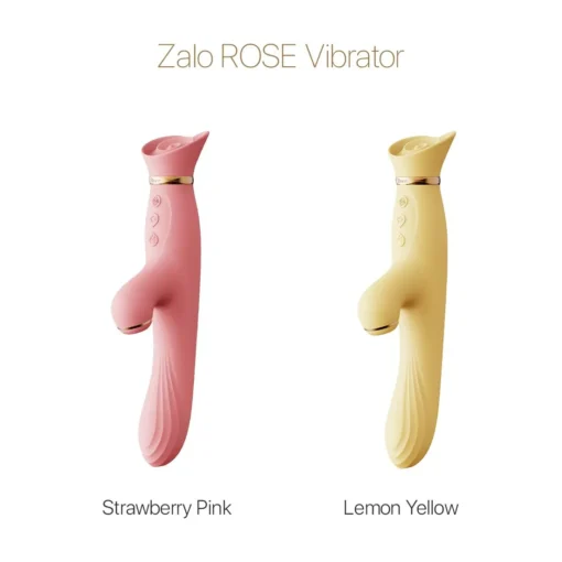 Вібратор з підігрівом та вакуумною стимуляцією клітора Zalo -  Vibrator Strawberry Pink - Зображення 8