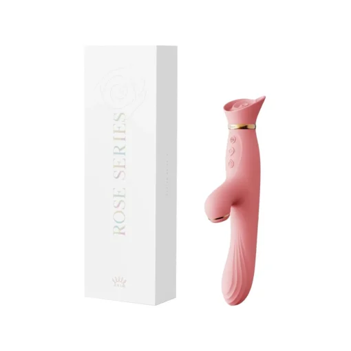Вібратор з підігрівом та вакуумною стимуляцією клітора Zalo -  Vibrator Strawberry Pink - Зображення 9
