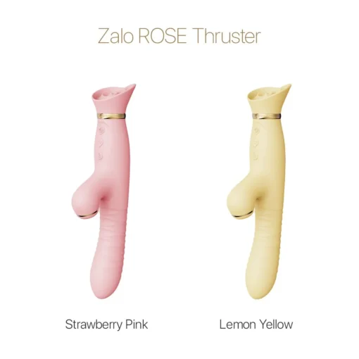 Пульсатор-вібратор із вакуумною стимуляцією клітора Zalo - ROSE Thruster Strawberry Pink - Зображення 8